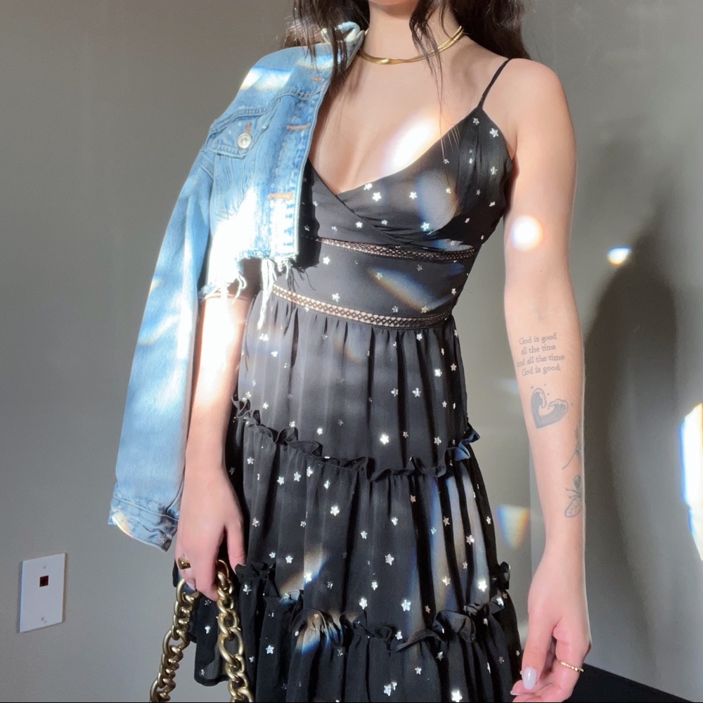 Black stars dress | Small | from Francesca store
